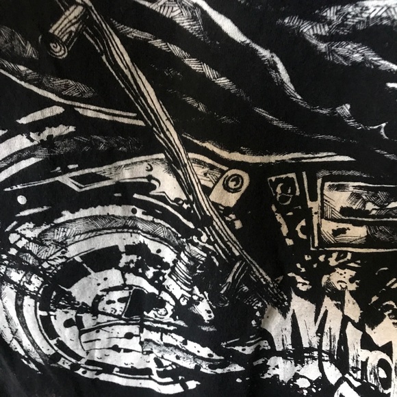 Alstyle MIAMI INK Motorcycle Skeleton T-Shirts - Picture 5 of 6